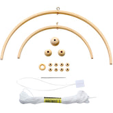 Tatuo wind chime semicircular crib mobile ready for easy assembly and soothing nursery decoration