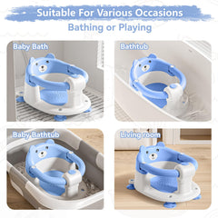 Tavlshero bath seat ergonomic backrest supports comfortable posture for babies.