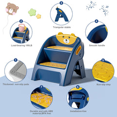 Tavlshero toddler step stool with anti-slip wide steps supports confident potty training.