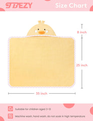 TBEZY hooded towel soft cotton velour texture highlights plush softness