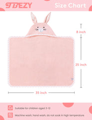 TBEZY Hooded Towel Thick Cotton Velour close-up highlights softness and absorption.