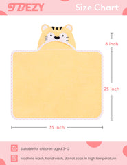 TBEZY Ultra-Soft Cotton Hooded Towel provides plush comfort and quick drying after baths.