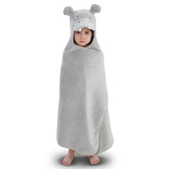 TBEZY Hooded Towel for Kids hippo design keeps bath time playful and cozy.