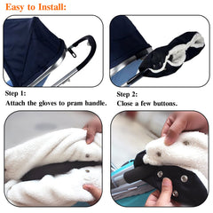 Tbrand hand muff interior soft fleece lining for extra warmth