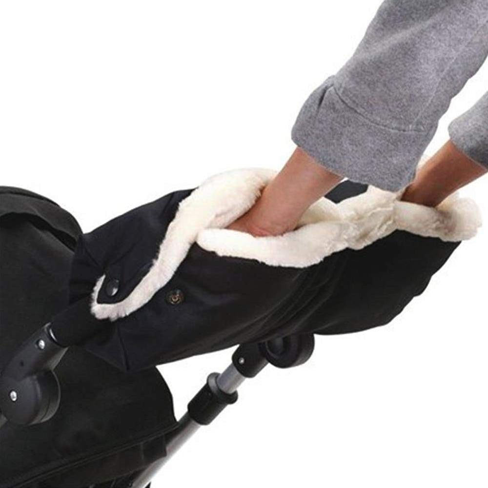 Tbrand stroller hand muff on handle keeps hands warm during winter walks