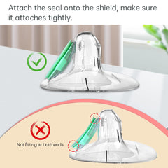TB Tbuymax Elvie wearable pump setup illustrates easy-to-use seals for convenient sessions.
