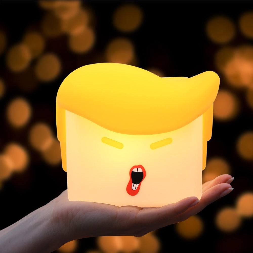 Tcamp Fun Night Light on desk glows warmly for cozy workspace ambiance