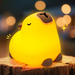 TCMOT Capybara night light on table emits a gentle bedtime glow
