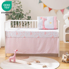 TCOYIWL soft crib sheet with elastic edges keeps sheet in place during tummy time.