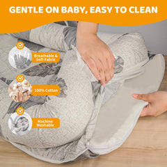 tdtok baby lounger-travel fold keeps baby comfy on trips.