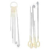 Teaaha 5pcs straw cleaner set with multiple brushes for complete drinkware cleaning.
