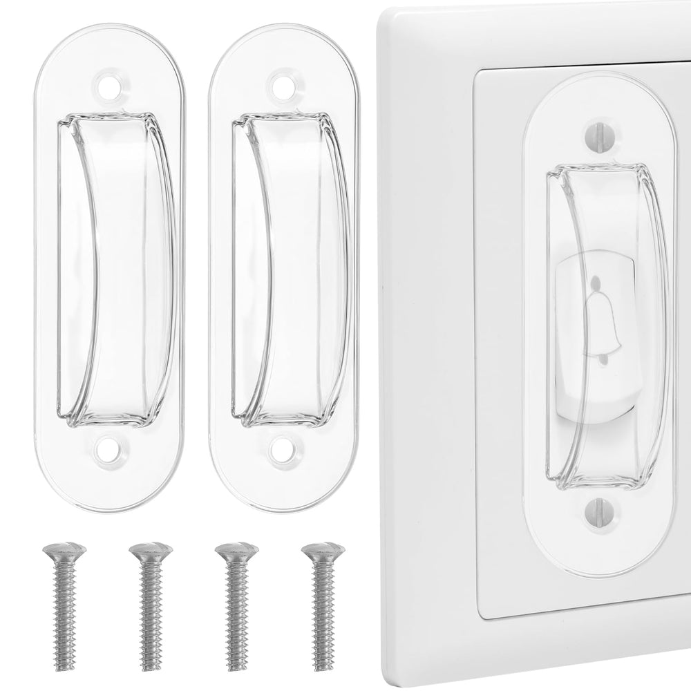 Teaaha Switch Guard clear cover 2pcs protects switches while blending with decor.