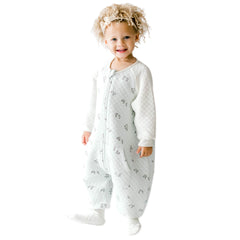 Tealbee Dreamsie croissant print front view for cozy toddler sleep comfort.