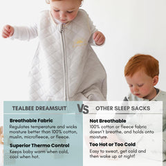 Tealbee Dreamsuit Sunshine fabric close-up highlights bamboo blend softness