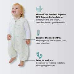 Tealbee Dreamsuit feet-walker design highlighting freedom of movement