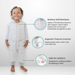 Tealbee Dreamsuit walker sleep bag with legs keeps toddlers cozy while walking