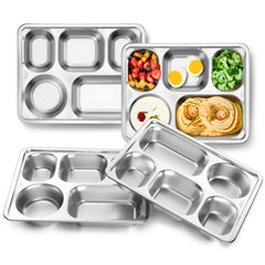TeamFar divided plate overview shows five compartments for balanced meals