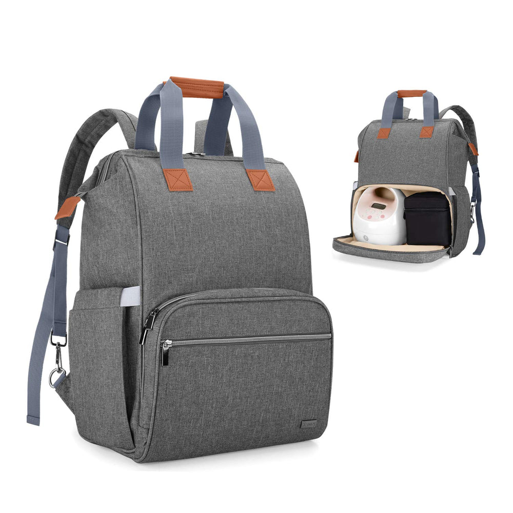 Teamoy breast pump bag front view highlighting spacious main compartment for pumping accessories.