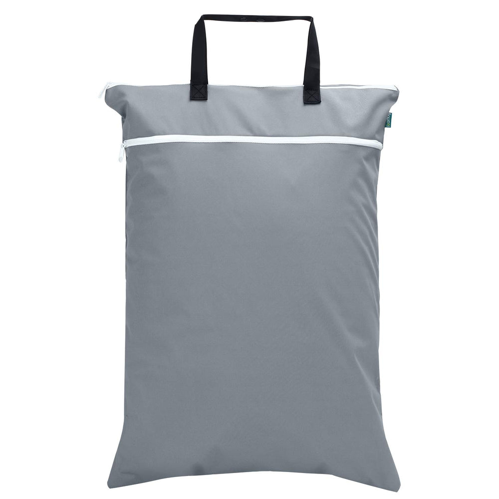 Teamoy wet dry bag diaper compartments for organized diaper outings.