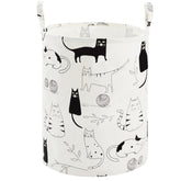 TECHMILLY 63L baby laundry basket showing spacious storage for diapers and clothes.