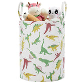 Techmilly green dinosaur storage basket for easy organization in kids' rooms.