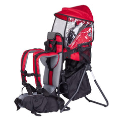 TeckCool_Store baby backpack carrier front view with padded cocoon for secure hiking use