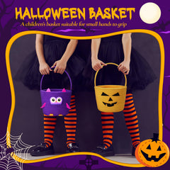 Teeneyou witch-cat-pig-owl themed basket—versatile decor and candy carrier for Halloween.