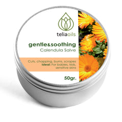Teliaoils Calendula Salve baby rash application provides gentle diaper-area relief.
