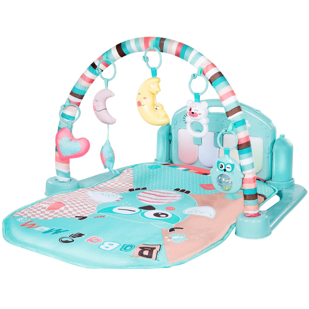 TEMI Baby Gym detachable toys close-up for tactile grip and exploration