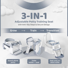 Temple Goods Co potty seat ladder-steps provide stable access for confident potty training.