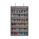 TEMUORG toy car storage organizer, overview: 28 inch length with 42 pockets for easy viewing