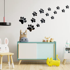 Tenare acrylic paw sticker wall decor for easy DIY bedside or study space upgrades.