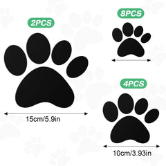 Tenare dog paw mirror 10cm medium enhances hallways with playful, reflective detail.