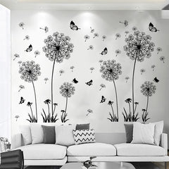 Teniinet vintage floral wall decals bring retro charm and calm ambiance