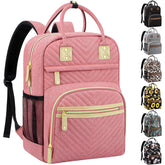 Tenot baby diaper bag backpack pink; spacious for diapers, bottles, and daily essentials.