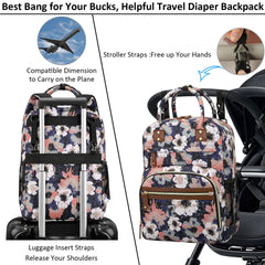 Tenot diaper bag spacious interior keeps diapers, wipes, and clothing organized
