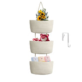 TeoKJ over-the-door three-tier baskets on white setup for organized space