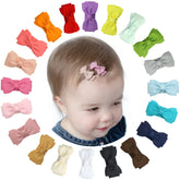 Tergy baby girls snap hair clip soft ribbon closeup for gentle hold during play