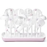 Termichy baby bottle drying rack pink tree-branch design for space-saving drying.
