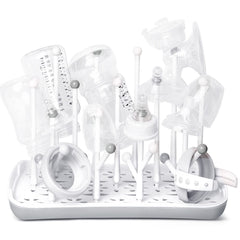Termichy Baby Bottle Drying Rack with Tray front view, keeps bottles and teats neatly organized.