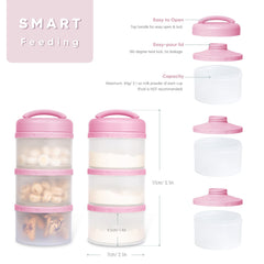 Termichy formula dispenser showing independent spout for spill-free car or stroller use