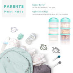 Termichy premeasured milk powder container helps quick bottle preparation at night.
