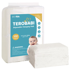 TEROBABI disposable changing pad 7-layer design protects surfaces during diaper changes.