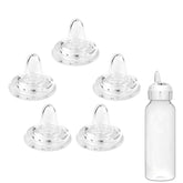 TERPINK 5-pack sippy spout nipples compatible with Dr. Brown's narrow bottles for easy transitions