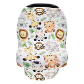 Terriboo nursing cover in zoo design offers discreet breastfeeding on the go