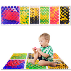 TEUCSIUB tiles anti-slip backing for stable play on any floor surface