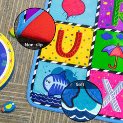 teytoy mat showcases alphabet graphics to support early learning and recognition.