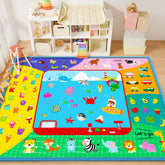 Teytoy baby crawling mat close-up shows soft cotton texture for gentle infant skin during play