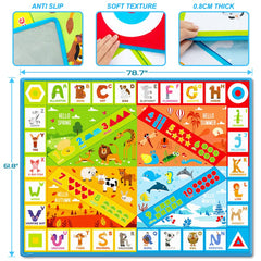 teytoy play mat with colorful shapes encourages shape and color recognition during play.