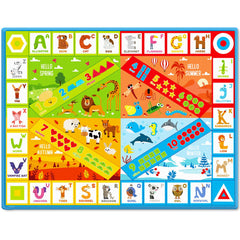 teytoy seasonal animals ABC rug sparks imaginative learning in classrooms or living rooms.